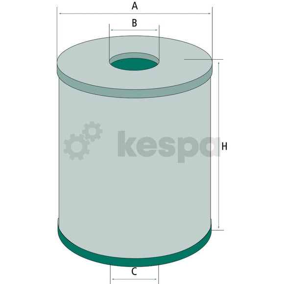 Oljefilter - insats H1060N  av  Kespa AB Motoroljefilter 6076