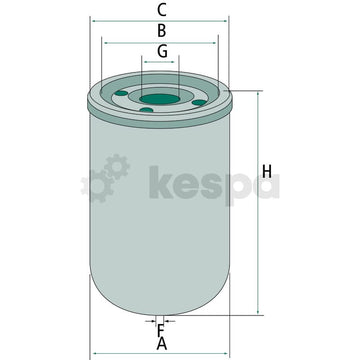Oljefilter P553191  av  Kespa AB Motoroljefilter 5874