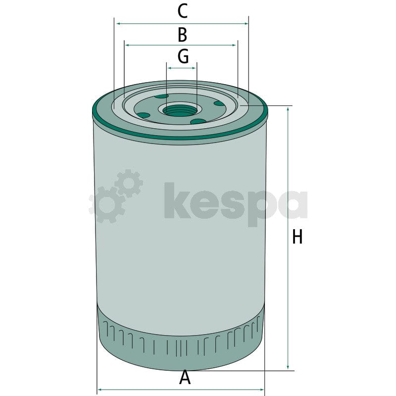Oljefilter W940.29  av  Kespa AB Motoroljefilter 6330