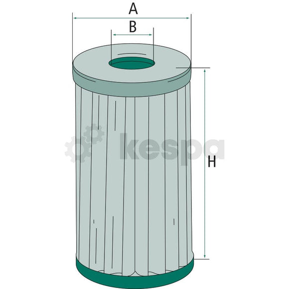 Oljefilterelement H43.2  av  Kespa AB Motoroljefilter 6145