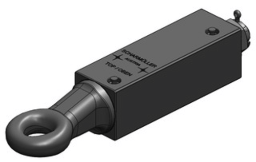 Roterbar hitchögla 50mm max 4 ton med lagerhus 102x102 från Scharmüller  av  Kespa AB Dragögla 7524