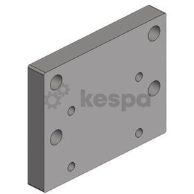 Skruvplatta 120x55 M14 till 83x56 M10  av  Kespa AB Skruvplattor 7377