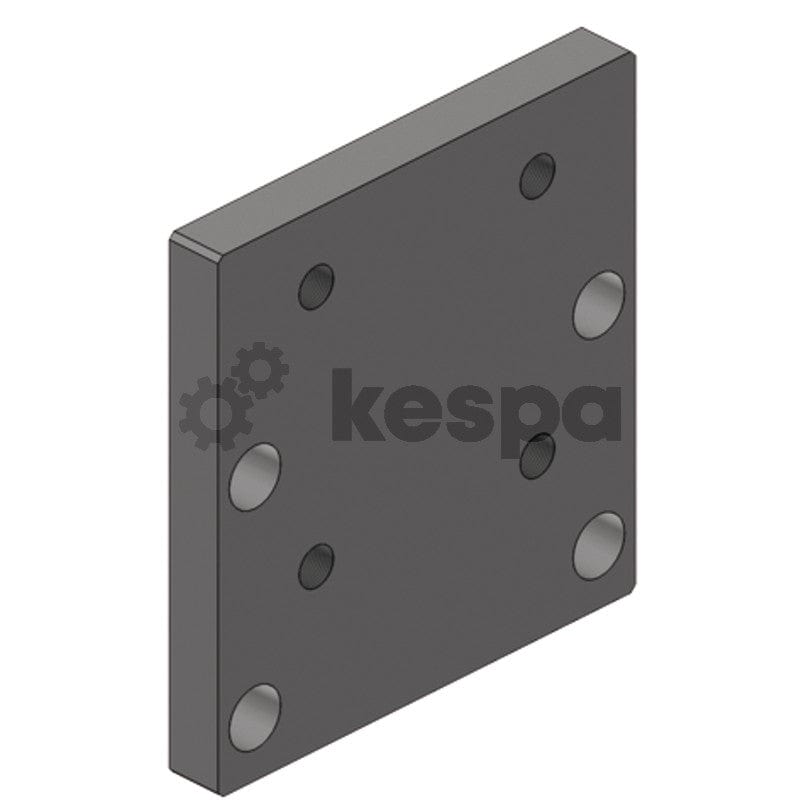 Skruvplatta M20 140x80 M20 till 90x90 M16  av  Kespa AB Skruvplattor 6074