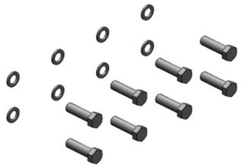 Skruvsats för 145x145 M20  av  Kespa AB Tillbehör drag 7374