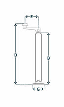 Stödfot galvad 48mm max 300 kg, P242 från Simol  av  Kespa AB Stödben 7336
