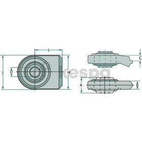 Svetsbar dragarm kat 2 där hålet är 28,4mm  av  Kespa AB Dragarm 7458