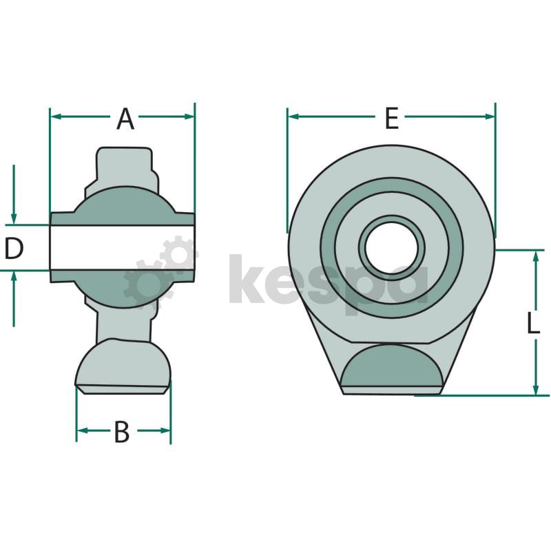 Svetsbar dragarm kat 3 där hålet är 32mm  av  Kespa AB Dragarm 7459