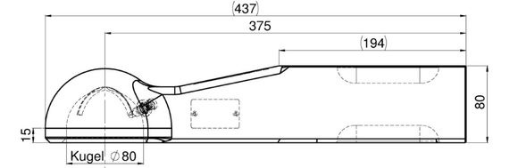Svetsbar kulhandske K80 med 65x80 från Scharmüller  av  Kespa AB Kulhandske 7488