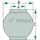 Toppstångskula kat 4 heavy duty från Walterscheid  av  Kespa AB Toppstångskulor 7292