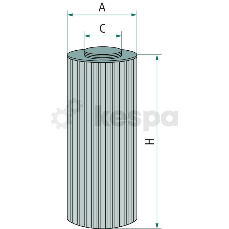 Transmissionsfilter - insats  av  Kespa AB Hydraulik- / transmissionsoljefilter 5107