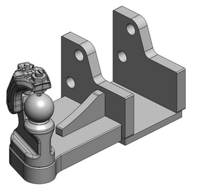 Tvångsstyrning med styrkula vänster 50mm passande Scharmüller hitchinsats  av  Kespa AB Tillbehör kuldrag 7545