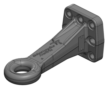 Vagnsdrag med ögla 50mm, hitchring från Scharmüller 110x100  av  Kespa AB Dragögla 7236