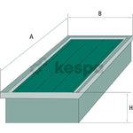 Hyttfilter C60148  av  Kespa AB Hyttfilter 7092