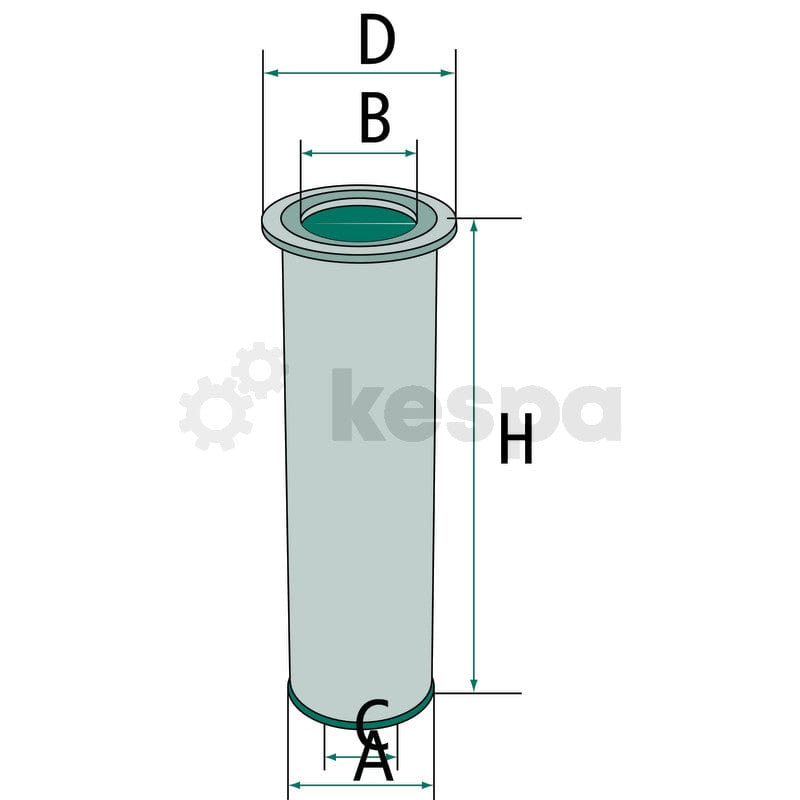Sekundärluftfilter C12100  av  Kespa AB Luftfilter 6417